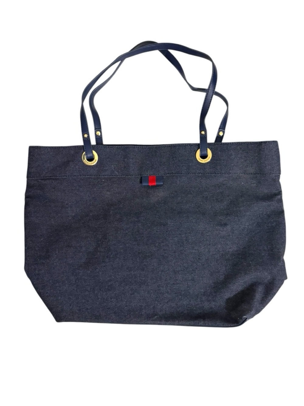 Tommy Hilfiger Denim Tote Bag Preppy‎ Nautical Coastal Travel Beachy